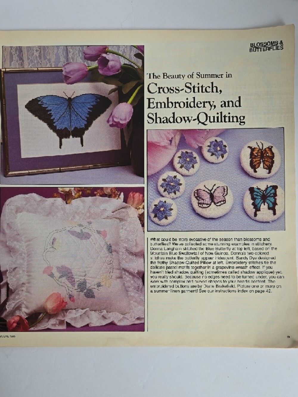 Needle & Thread Magazine May June 1985 Complete Patterns - Picture 6 of 15